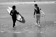 François Kiki Giraud et Yannick Granieri surfent à Hossegor