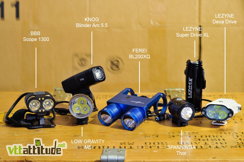 Comparatif lampes VTT : intro