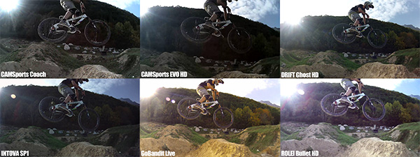 Comparatif 9 caméras embarquées pour le sport : session dirt