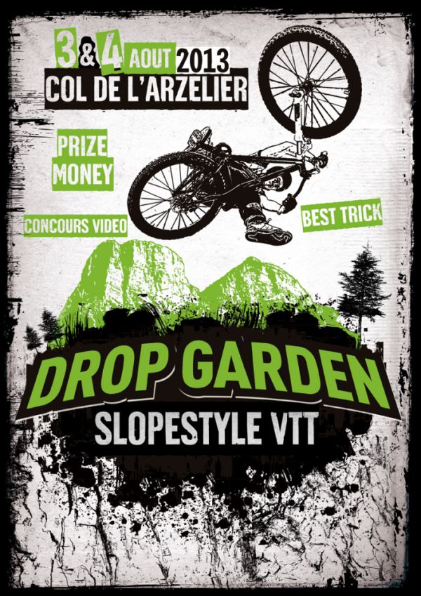 Drop Garden, slopestyle vtt au col de l'Arzelier