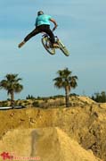 Tony Tomassi sur le trail du BMX