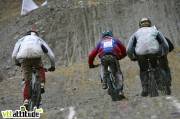 Que de pluie et que de boue sur la piste de 4X d'Oz en Oisans. Championnat de France de VTT 4X 2009, Oz en Oisans.