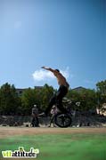 Le FISE, c'est aussi et surtout du BMX. Ici l'aire de flat, impressionnant.