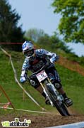 Gee Atherton a limé la piste tout le week-end. C'est sans aucuns doutes le top pilote qui a fait le plus grand nombre de runs.