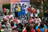 Le podium du 4X de cette Avalanche Cup de Lyon : Fabien Cousinié, Thibaut Ruffin, Florent Payet et Aurélien Giordanengo.