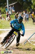 Charly Di Pasquale termine 3ème à Méribel, son premier podium national.