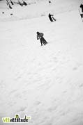 Après le passage des 70 participants de la Razorsnowbike, les pistes ressemblent à un champs de bataille <s>et ça rends les pinpins encore plus drles à voir skier</s>.